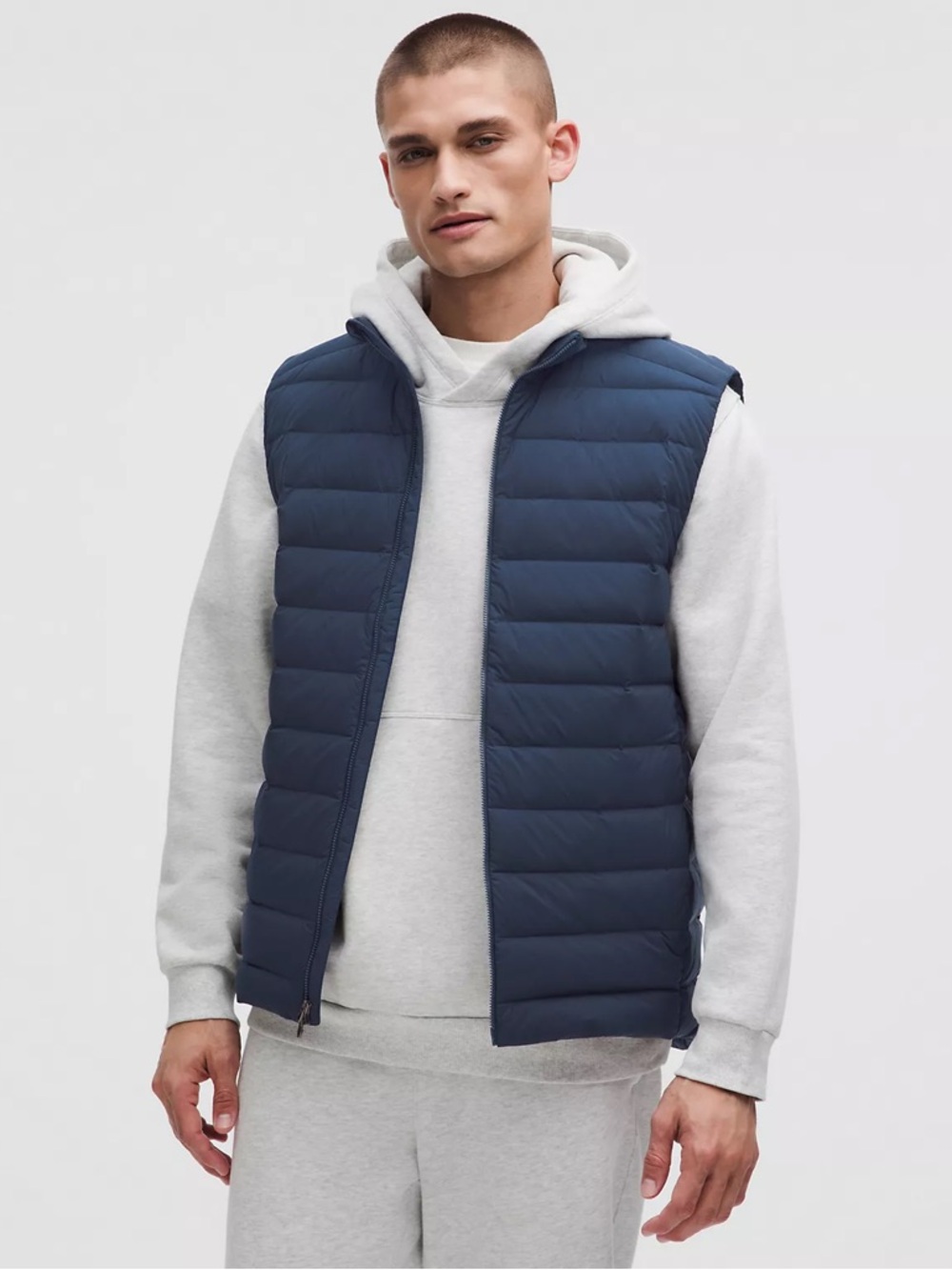 Lululemon Mens Navigation Black Down Vest Sz Large